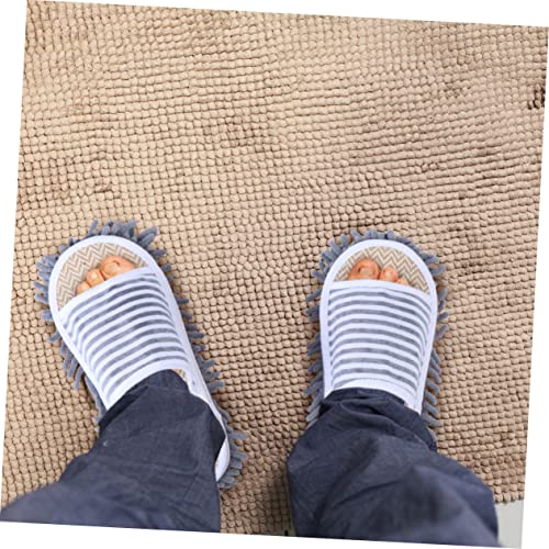 DOITOOL 1 Pair Slippers Houseshoes Slippers for Women Shoe Covers for Indoors Sweeper Mop Floor Cleaning Shoes Floor Cleaning Slipper Womens Socks Indoor Shoes All Season Slippers Cloth