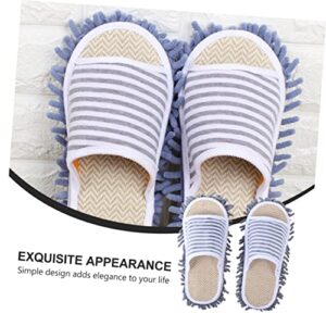 DOITOOL 1 Pair Slippers Houseshoes Slippers for Women Shoe Covers for Indoors Sweeper Mop Floor Cleaning Shoes Floor Cleaning Slipper Womens Socks Indoor Shoes All Season Slippers Cloth