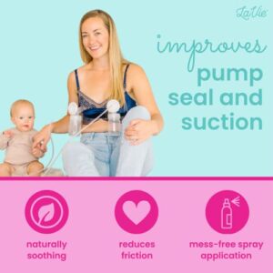 The LaVie 2oz Organic Pumping Spray with Pumping Bra for Handsfree Breastfeeding, Nursing or Pumping, Essential Support for Clogged Ducts, Mastitis, and Engorgement