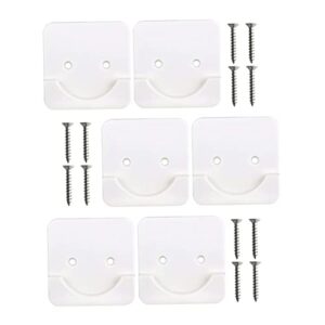 kontonty 6pcs no drilling mounted duty bathrooms home wall bathroom accessories fixing screws household adhesive curtain adhensive holders for tension kitchen heavy wall-mounted rods