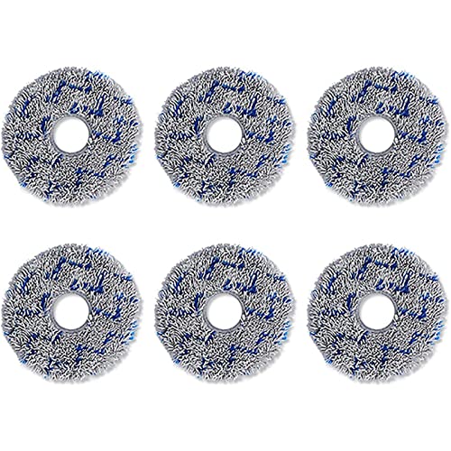 IOOOFU 6pcs/Set Vacuum Cleaner Pad Floor Washer Wipes Dust Cloth for T20 MAX PRO/X1 Omni Robotic Vacuum Cleaner Replacement Mop Fibre