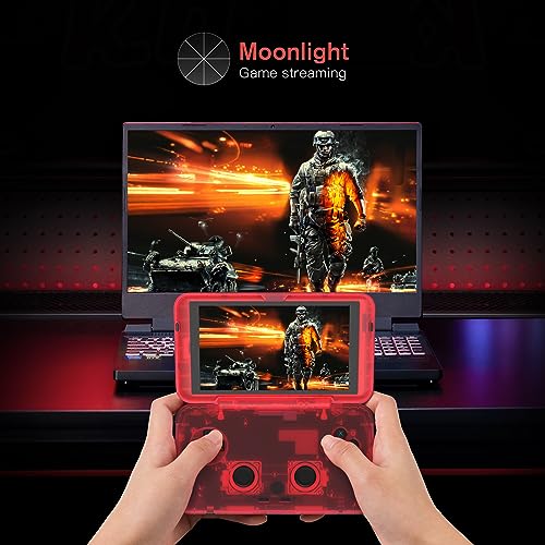 Retroid Pocket Flip Retro Game Handheld Console, Android Retro Game Console Multiple Emulators Console Handheld 4.7 Inch 16:9 Display 5000mAh Battery Classic Games Console (Black)