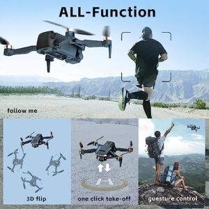 Durable Brushless Motor Drone with 84 Mins Super Long Flight Time, Drone with Camera for Beginners, CHUBORY A77 WiFi FPV Quadcopter with 2K HD Camera, Follow Me, Auto Hover, 3 Batteries, Carrying Case