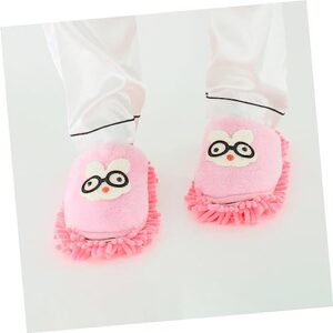 LALAFINA 1 Pair Mop Slippers Floor Mops Floor Cleaner Mop Home Slippers Mops for Floor Cleaning Mop Shoes Lazy Slippers Cartoon Mop Slippers Dust Sweeping Slippers Cartoon Mopping Slipper