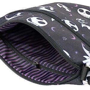 Disney Crossbody Bag Jack Skellington and Zero All Over Print Passport Travel