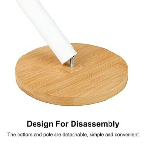 Dxlac 2 Pack Paper Towel Holder with Non-Slip Bamboo Base - Countertops and Kitchen Organization Perfect for Standard or Jumbo-Sized Roll Holder