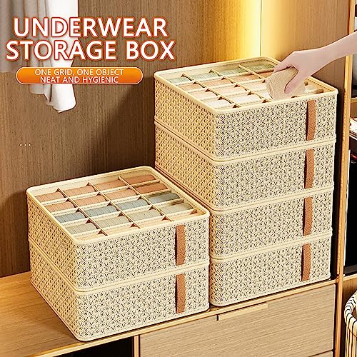 Ke1Clo Underwear and Socks Storage Box, Drawer Divider Sock Organizer Underwear Organizer for Storing Underwear/Socks/Briefs