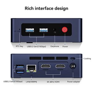 Beelink Mini PC, Intel 12th Gen Alder Lake- N95(up to 3.4GHz), 16GB DDR4 RAM 500GB PCIe x1 SSD, Mini S12 Desktop Computer Support 4K Dual Display/USB3.2/WiFi 5/BT4.2/Gigabit Ethernet for Home/Office