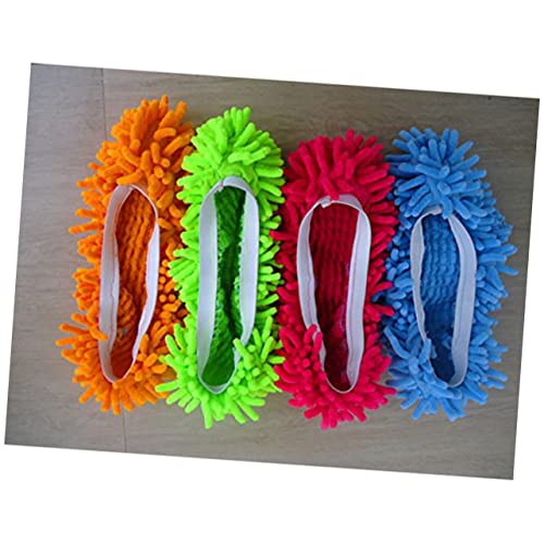 3 Pairs Floor Cleaning Slippers Floor Mops Floor Cleaner Mop House Dusting Slippers Dust Mop Slipper Cap Cleaning House Slipper Lay Shoe Cover Dust Mop Slipper Mop Cap Mop Cover