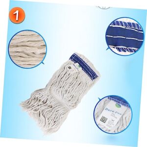 Baluue 1pc Floor Cleaner Mop Cleaning Mops Floor Mops Cleaning Mop for Floor Flat Mop Head Commercial String Mop Head Mop Cloth Replacement Mop Accessories Cleaning Mop Cloth Cleaning Pad