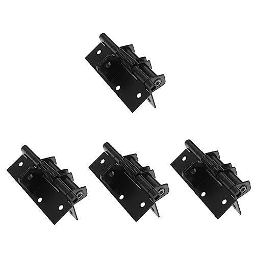 DOITOOL 4pcs 90 Automatic Closing Hinge Self Closing Door Hinges Exterior Door Hinges Heavy Duty Door Closer Furniture Parts Hinges Heavy Duty Door Hinges Black Matte Spring Door Hinge