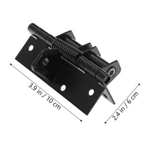 DOITOOL 4pcs 90 Automatic Closing Hinge Self Closing Door Hinges Exterior Door Hinges Heavy Duty Door Closer Furniture Parts Hinges Heavy Duty Door Hinges Black Matte Spring Door Hinge