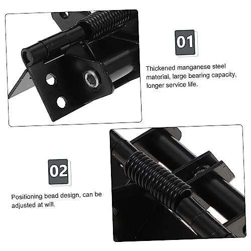 DOITOOL 4pcs 90 Automatic Closing Hinge Self Closing Door Hinges Exterior Door Hinges Heavy Duty Door Closer Furniture Parts Hinges Heavy Duty Door Hinges Black Matte Spring Door Hinge