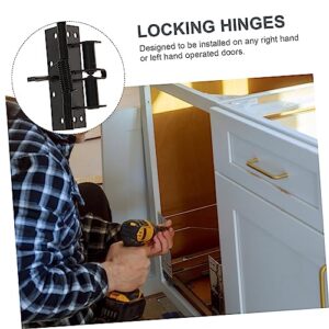 DOITOOL 4pcs 90 Automatic Closing Hinge Self Closing Door Hinges Exterior Door Hinges Heavy Duty Door Closer Furniture Parts Hinges Heavy Duty Door Hinges Black Matte Spring Door Hinge