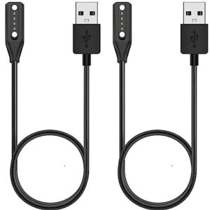 kissmart charger for bose frames alto/rondo/soprano/tenor, replacement magnetic usb charging cable for bose frames audio sunglasses (2-pack)