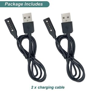 Kissmart Charger for Bose Frames Alto/Rondo/Soprano/Tenor, Replacement Magnetic USB Charging Cable for Bose Frames Audio Sunglasses (2-Pack)