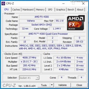 High Performance AMD FX-Series FX-4300 FX 4300 3.8 GHz Quad-Core CPU Processor for Smooth Computing Experience