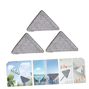 Baluue 12 Pcs Triangle Mop Head Microfiber Mops Commercial Mop Head Microfiber Floor Mop Wall Cleaner for Painted Walls Wall Cleaning Mop Wash Mop Head Mop Head Replacement Mop Head Round