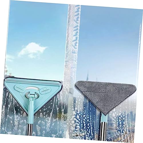 Baluue 12 Pcs Triangle Mop Head Microfiber Mops Commercial Mop Head Microfiber Floor Mop Wall Cleaner for Painted Walls Wall Cleaning Mop Wash Mop Head Mop Head Replacement Mop Head Round