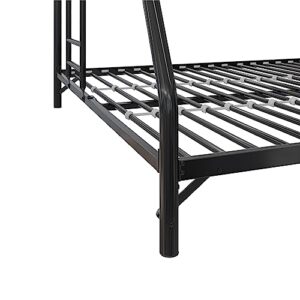 DHP Daven Easy Assembly Kids Bunk Bed, Twin Over Full, Black