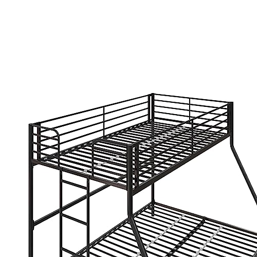 DHP Daven Easy Assembly Kids Bunk Bed, Twin Over Full, Black