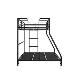 DHP Daven Easy Assembly Kids Bunk Bed, Twin Over Full, Black