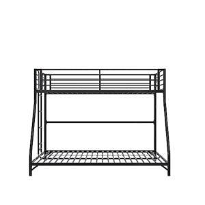 DHP Daven Easy Assembly Kids Bunk Bed, Twin Over Full, Black