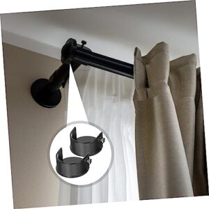 Braces 8 Pcs Closet Curtain Accessories Shower Bar for Curtain Retainer Holder Rod Holder for Closet Rod Support Curtain Rods Brackets Shower Rod Holders for Wall Boom