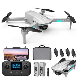 hhd drones with camera for adults 4k, easy gps quadcopter for beginner with 40 mins flight time, 5g fpv transmission, auto return home, follow me，2 batteries