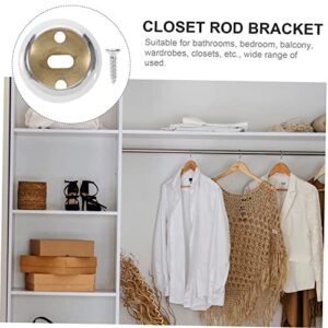 DOITOOL 16 Pcs Shower Curtain Holders Shower Curtain Rod Holder L Brackets Heavy Duty Nail Free Adjustable Rod Bracket Holder Adhesive Curtain Rod Holder Wardrobe Closet Tension Rod Holder