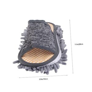 Healeved 1 Pair Slippers Sweeping Slippers Indoor Slippers for Women Lazy Mop Slippers Mop for Wood Floors Floor Cleaning Slippers Floor Cleaner Mop Home Use Slippers Home Summer Slippers