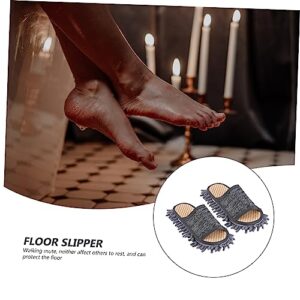 Healeved 1 Pair Slippers Sweeping Slippers Indoor Slippers for Women Lazy Mop Slippers Mop for Wood Floors Floor Cleaning Slippers Floor Cleaner Mop Home Use Slippers Home Summer Slippers