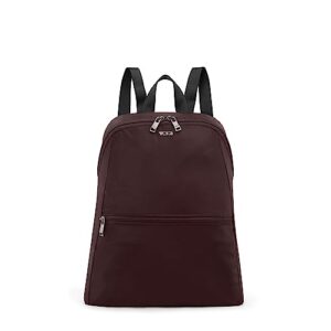 tumi - voyageur just in case backpack - lightweight, foldable, packable packpack - deep plum