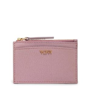 tumi - belden zip card case for women - pearl pink