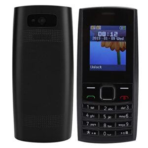 pomya buttons cellphone, dual card dual standby cellphone,1.77inch screen dual card dual standby 3000 mah battery buttons cellphone 100-240v us (black)