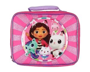 ai accessory innovations gabby's dollhouse kids lunch box pandy paws and kitty friends insulated lunch bag