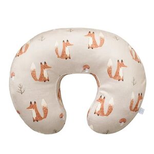 OWLOWLA Nursing Pillow Cover,Minky Breastfeeding Pillow Cover Fits Original Nursing Pillow Baby Boy Girl(Fox)