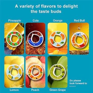 hixswnu 7 Pcs Air Up Flavour Pods Pack, Air Up Water Bottle Flavour Pods Pack, Air Up Flavored Fruit Taste Pods, 0 Sugar, 0 Calorie, for Daily Excercise Promote Drink Water,7pcs