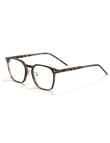 Baililai Blue Light Blocking Glasses - Lightweight Eyeglasses with Blue Ray Filtering for Computer Gaming (17131) (tortoiseshell-C7)