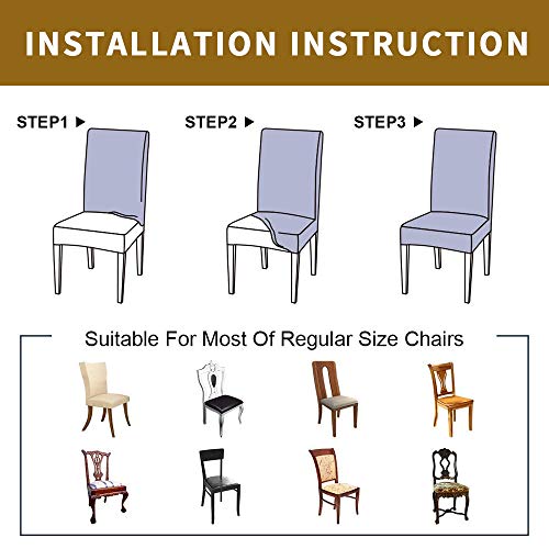 Chair Cover High Heels Dining Chair Slipcovers Simple Pattern Stretch Removable Chair Seat Protector Party Decoration