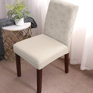 Chair Cover High Heels Dining Chair Slipcovers Simple Pattern Stretch Removable Chair Seat Protector Party Decoration