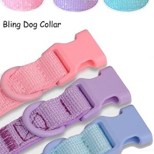 Aecllcea Airtag Holder Dog Collar for Small Medium Large, Airtag Dog Collar Holder Waterproof, Soft Padded Dog Collars with TPU Air Tag Device, Air Tag Dog Collar Waterproof. (S, Pink)