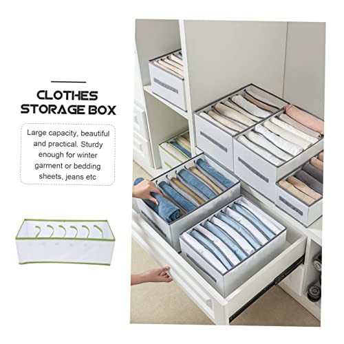 Levemolo Pants Storage Box Portable Clothes Closet Basket Divider Organizer Sock Drawer Organizer Underwear Drawer Vanity Drawer Folding Storage Box Jeans Drawer Organizer T Shirt Organizer