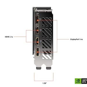 Gigabyte GeForce RTX 4060 Eagle OC 8G Graphics Card, 3X WINDFORCE Fans, 8GB 128-bit GDDR6, GV-N4060EAGLE OC-8GD Video Card