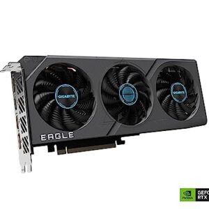 Gigabyte GeForce RTX 4060 Eagle OC 8G Graphics Card, 3X WINDFORCE Fans, 8GB 128-bit GDDR6, GV-N4060EAGLE OC-8GD Video Card