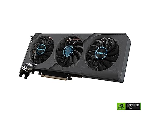 Gigabyte GeForce RTX 4060 Eagle OC 8G Graphics Card, 3X WINDFORCE Fans, 8GB 128-bit GDDR6, GV-N4060EAGLE OC-8GD Video Card