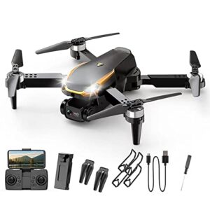 Mini Drone 1080P HD Foldable Dual Camera Drone, 2.4GHz WiFi Quadcopters with Remote Control, 3-level Flight Speed, One Key Start Speed Adjustment, Toys Gifts for Adults & Kids