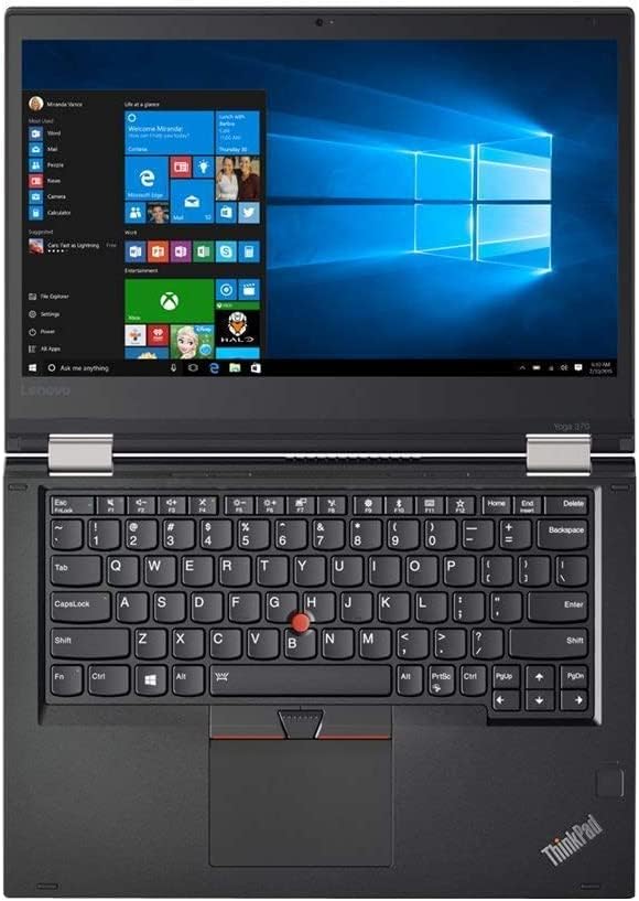 Lenovo ThinkPad Yoga 370 Touch Backlit Business Laptop, Intel Core i7-7600 Up to 2.6GHz, 8RAM, 256GB SSD, Wi-Fi, Camera Windows 10pro (Renewed)