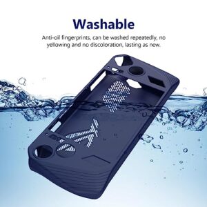 BoxWave Case Compatible with ASUS ROG Ally Z1 Extreme - FlexiSkin, Silicone Cover Soft Low Profile 360 Protection for ASUS ROG Ally Z1 Extreme, ASUS ROG Ally Z1 Extreme, Ally Z1 - Cobalt Blue