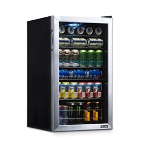 NewAir Beverage Refrigerator Cooler | 126 Cans Free Standing with Right Hinge Glass Door | Mini Fridge Beverage Organizer Perfect For Beer & Camco 20.5-Inches x 24-Inches Dishwasher Drain Pan